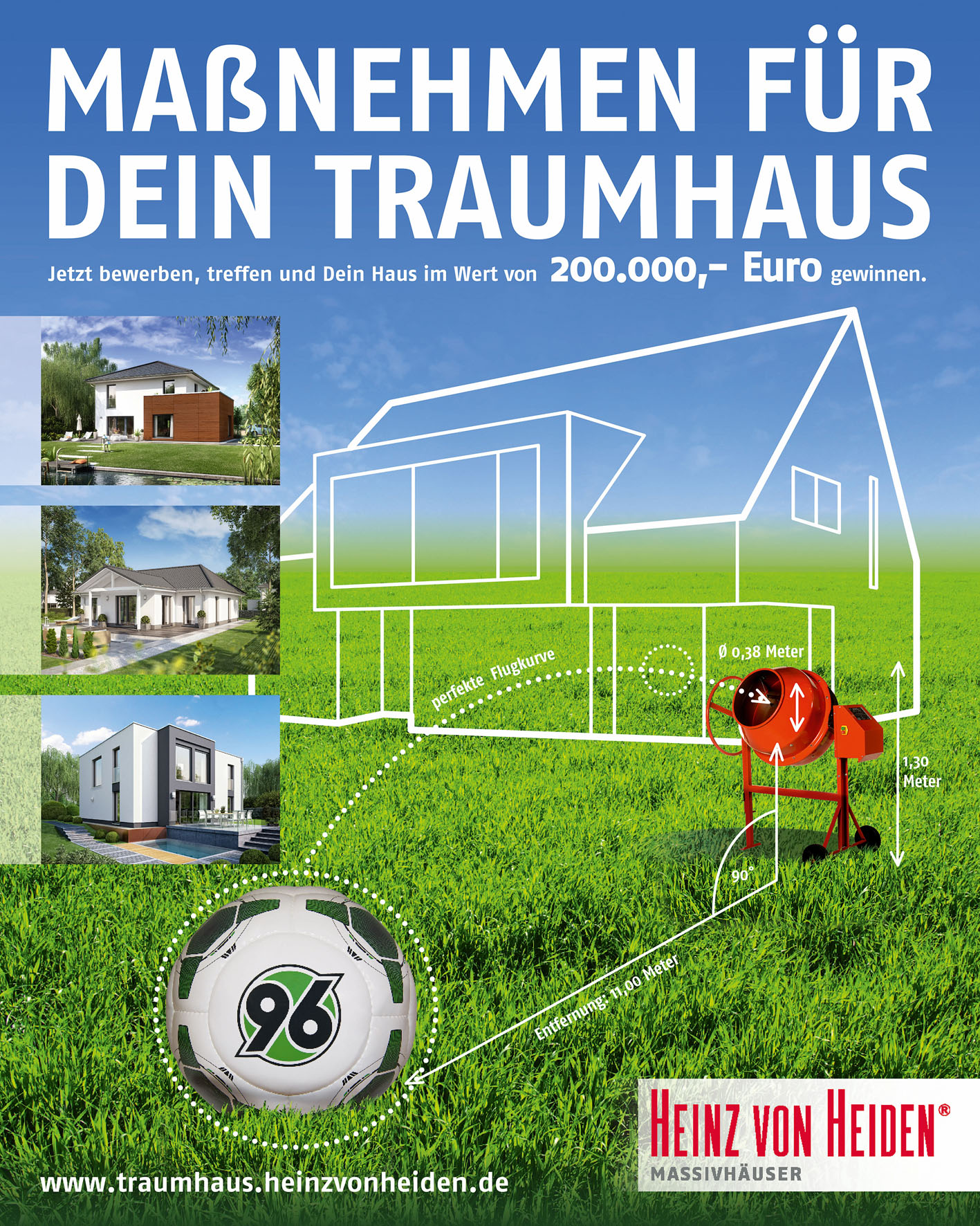 Heinz von Heiden verlost ein Traumhaus im Wert von 200.000 Euro Heinz von Heiden verlost ein Traumhaus im Wert von 200.000 Euro