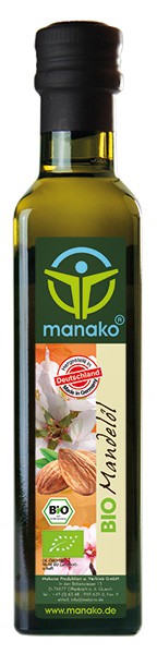 BIO Mandelöl in 250 ml Glasflasche von Makana BIO Mandelöl in 250 ml Glasflasche von Makana