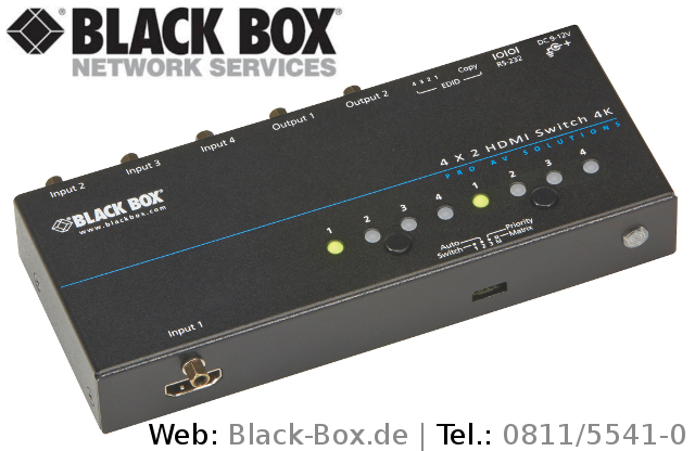 Der 4K-HDMI-Umschalter unterstützt neben 3D-Video auch Auflösungen bis zu 4K (UHD, Ultra HD). Der 4K-HDMI-Umschalter unterstützt neben 3D-Video auch Auflösungen bis zu 4K (UHD, Ultra HD).
