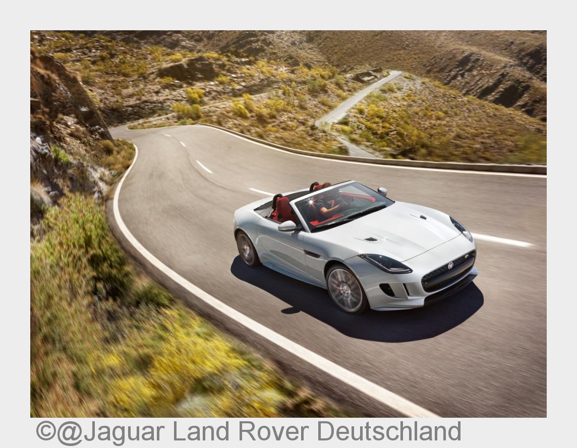 Diesen Sommer in der Prestige Flotte von Europcar: Jaguar F-Type (Bildquelle: @Jaguar Land Rover Deu