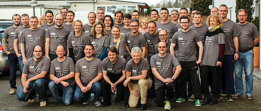 Bereit für den Berlin Marathon 2015: Die ComTel Läufergruppe