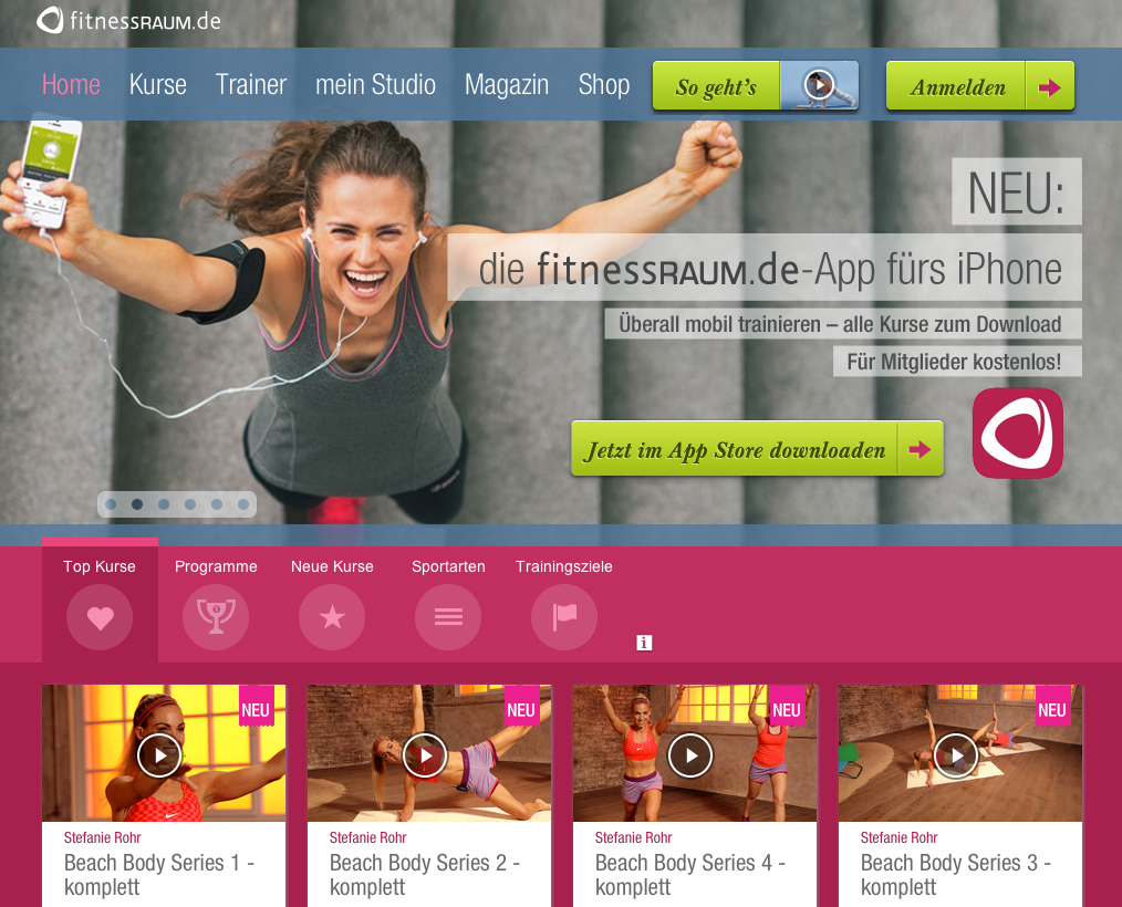 fitnessRAUM.de-App