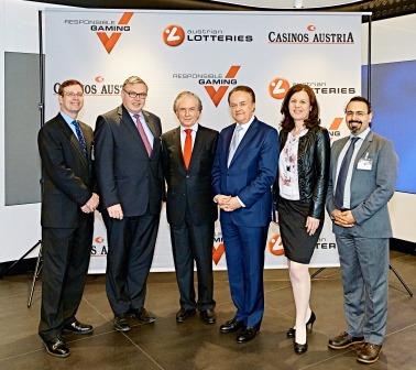 v.r.n.l: Keith S. Whyte, Philippe Vlaemminck, VD Friedrich Stickler, Herbert Beck, Doris Malischnig