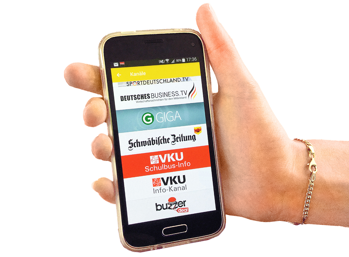 Die neue SIMSme-App für Smartphones.
