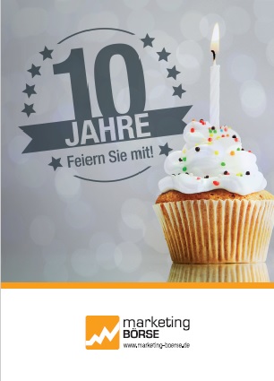 Das Dienstleisterverzeichnis marketing-BÖRSE feiert 10-jähriges Jubiläum.