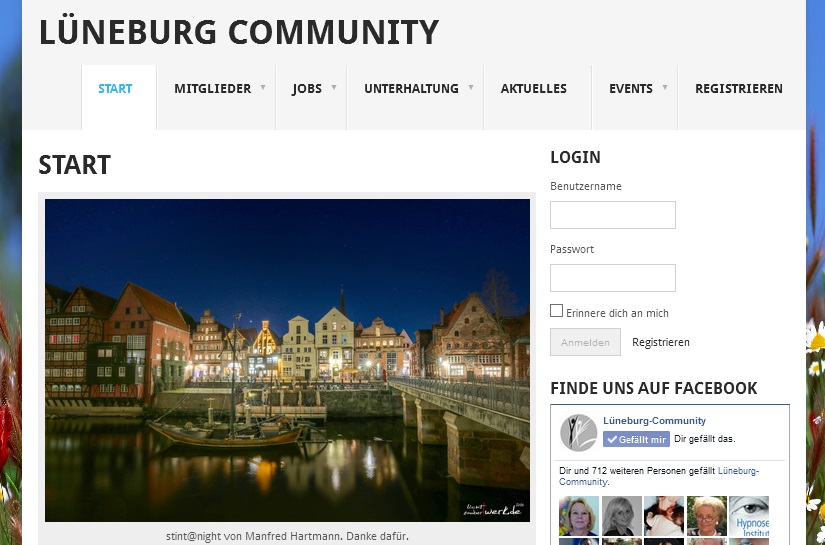 Ein Screenshot unserer Community