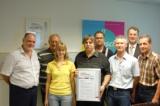 Das Team der Wünsch Offset-Druck mit ganz links dem Fogra-Mitarbeiter - Foto privat Das Team der Wünsch Offset-Druck mit ganz links dem Fogra-Mitarbeiter - Foto privat