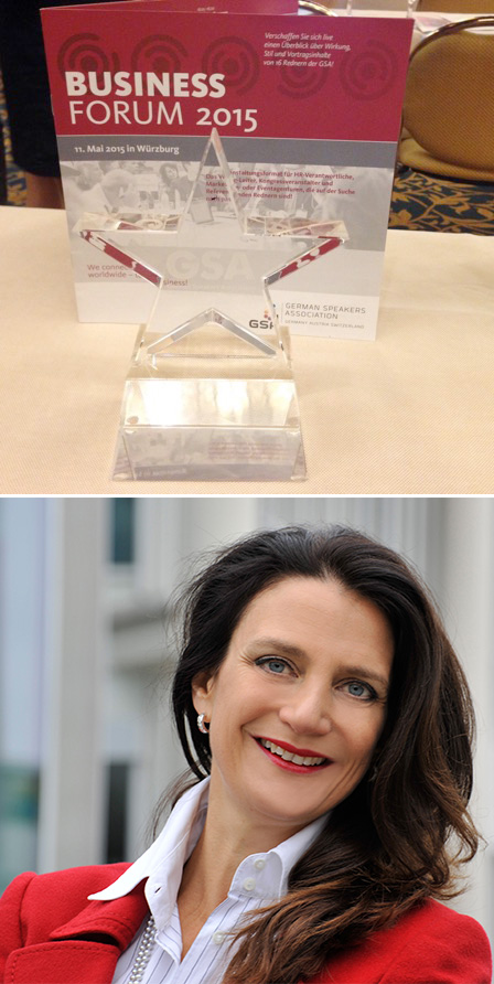 Dr. Manuela Jacob-Niedballa gewinnt den Wettbewerb der German Speakers Association (GSA)