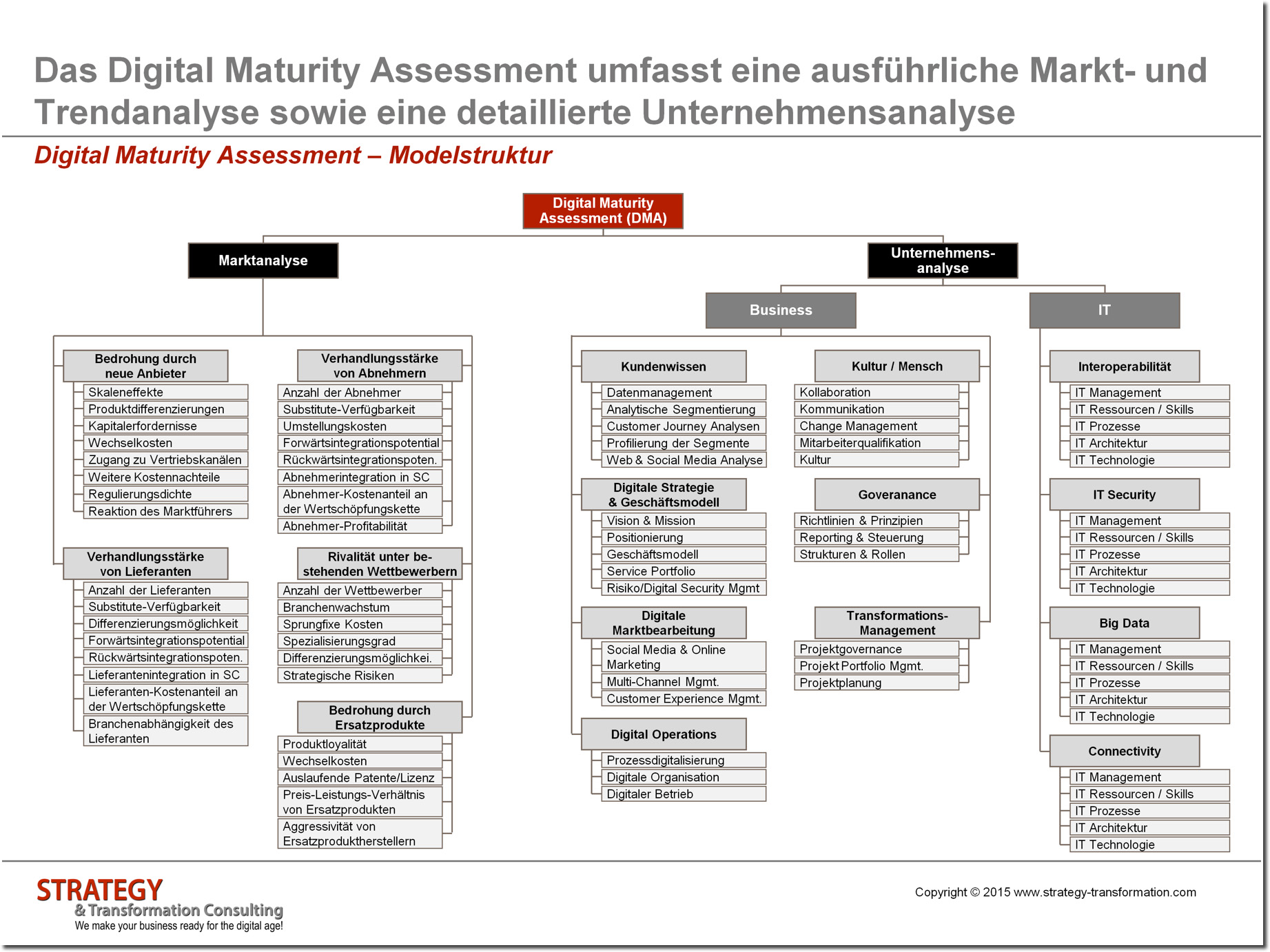 Digital Maturity Assessment Modellstruktur Digital Maturity Assessment Modellstruktur