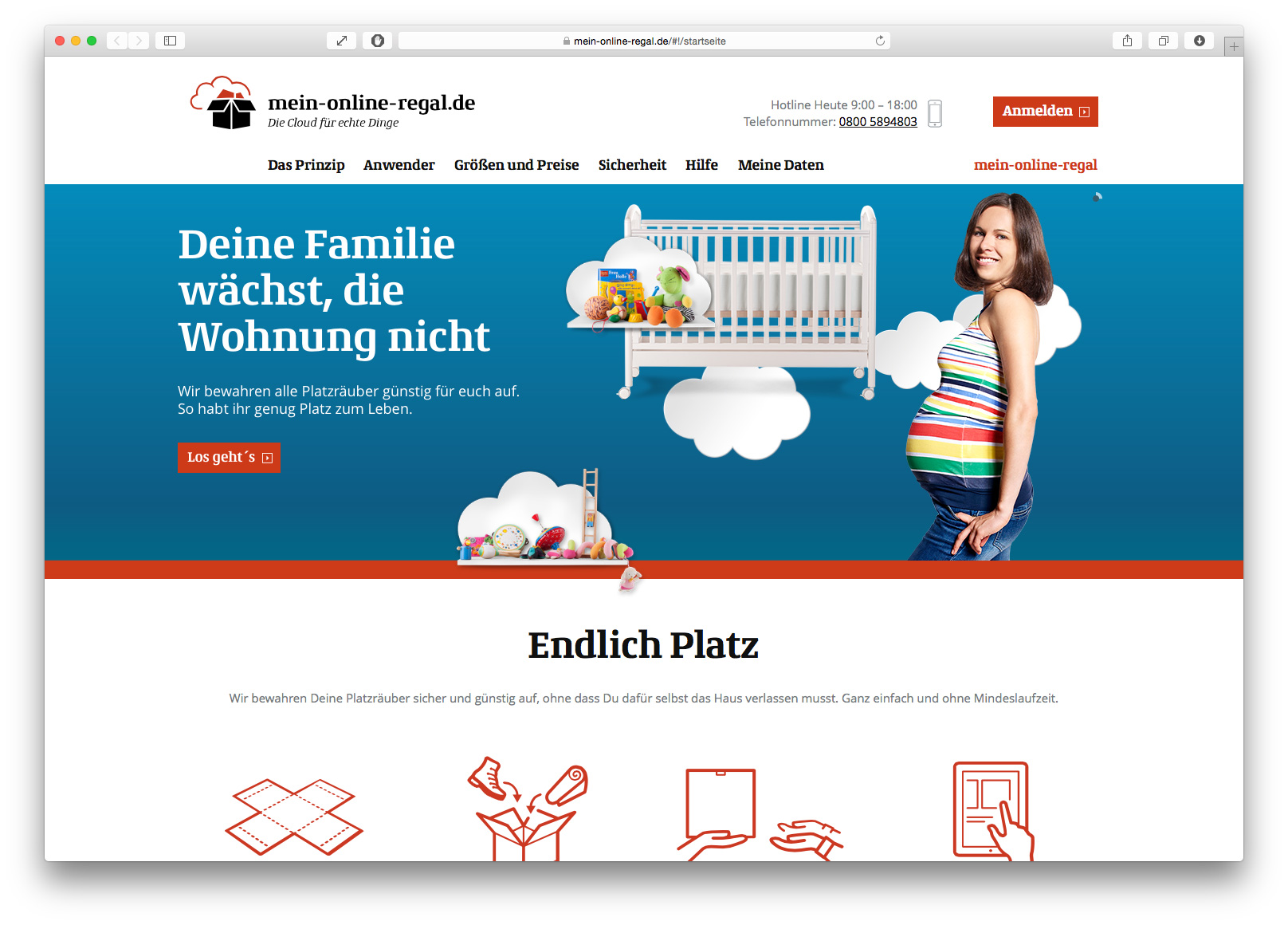 Website mein-online-regal.de Website mein-online-regal.de