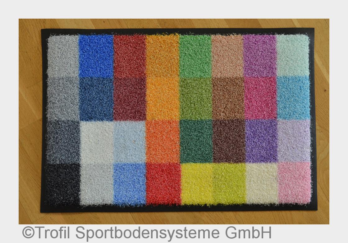 Print-Turf Fußmatte (Bildquelle: Trofil Sportbodensysteme GmbH) Print-Turf Fußmatte (Bildquelle: Trofil Sportbodensysteme GmbH)