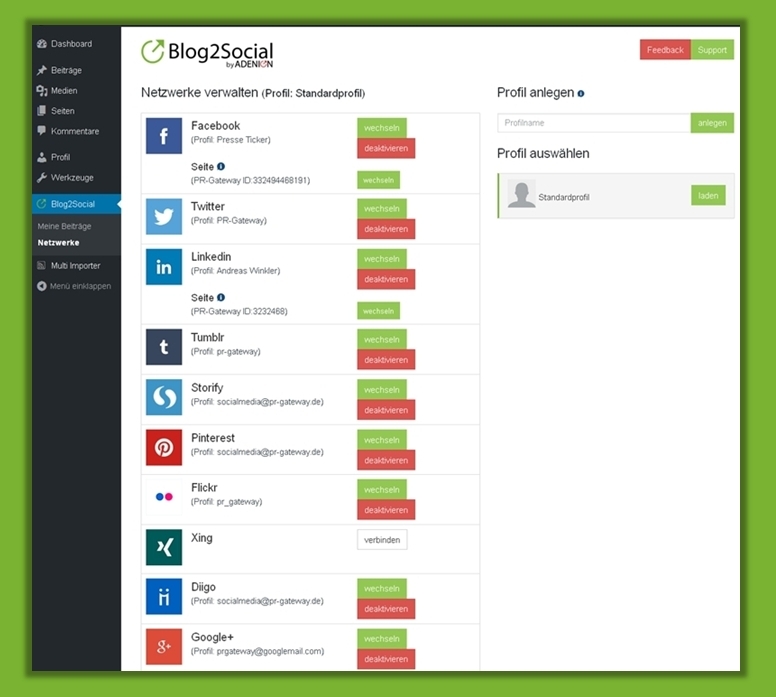 Effizientes Bloggen mit Blog2Social