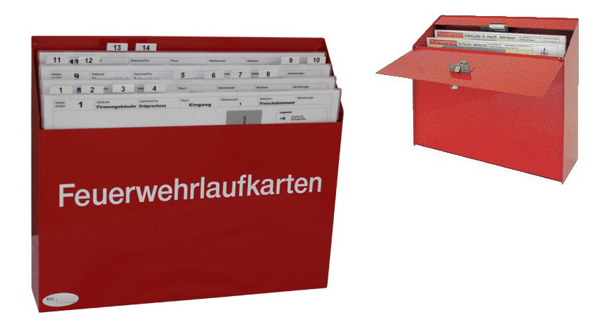 Das Laufkartendepot FLKD von Priosafe - in unterschiedlichen Größen und für verschiedene Formate.