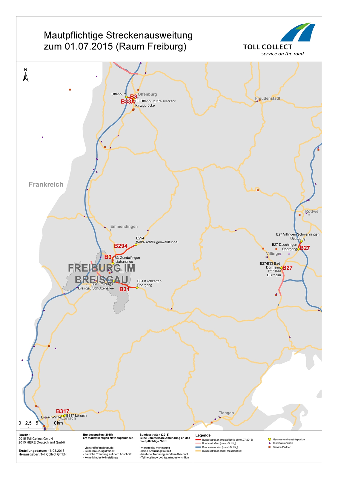 Ausweitung der Lkw-Mautpflicht in der Region Freiburg. Ausweitung der Lkw-Mautpflicht in der Region Freiburg.