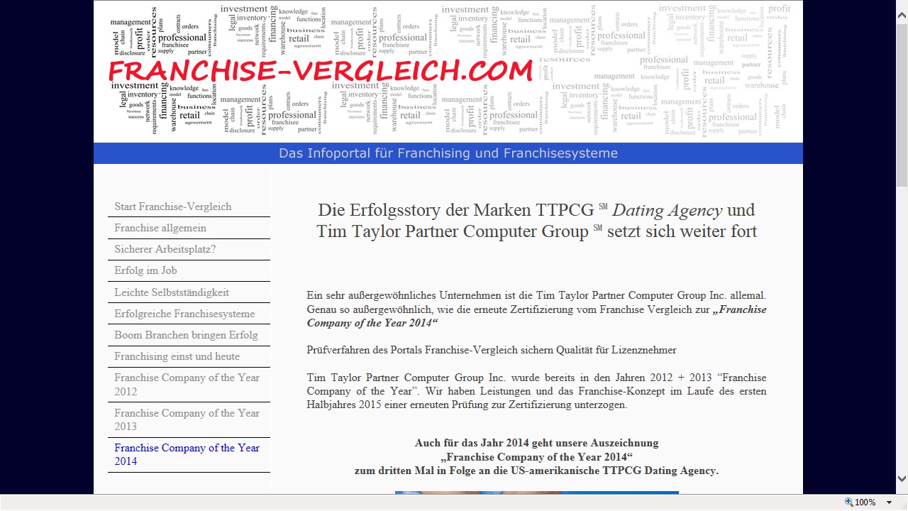 Das Portal Franchise-Vergleichvergleicht Franchise-Systeme Das Portal Franchise-Vergleichvergleicht Franchise-Systeme