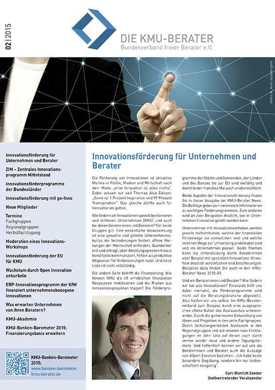 Die KMU-Berater News 2015-02 des KMU-Beraterverbandes Die KMU-Berater News 2015-02 des KMU-Beraterverbandes
