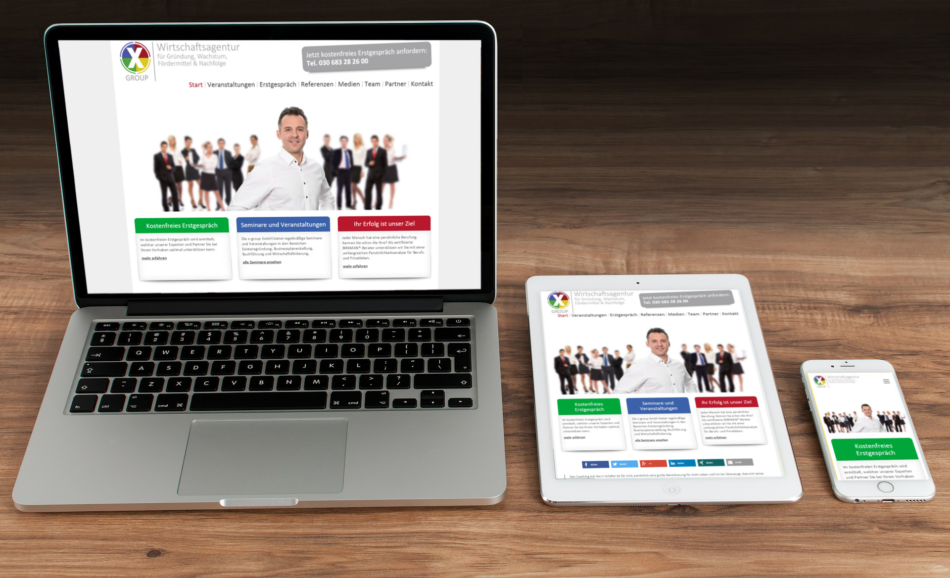Die x-group GmbH präsentiert sich modern im Web Die x-group GmbH präsentiert sich modern im Web