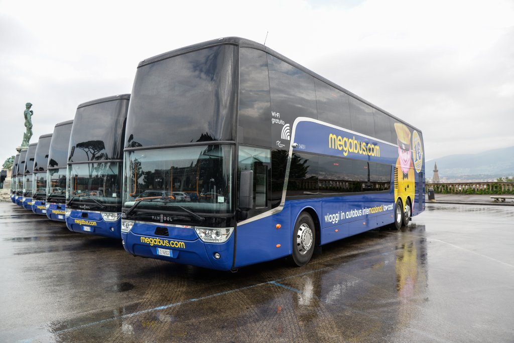 Die neuen megabus.com-Busse in Florenz