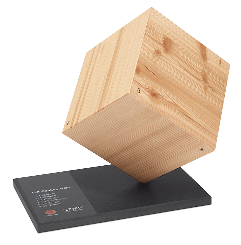 Der Coating.cube zeigt alle CLT-Coatings, die zur Verfu?gung stehen. Weitere sollen folgen.