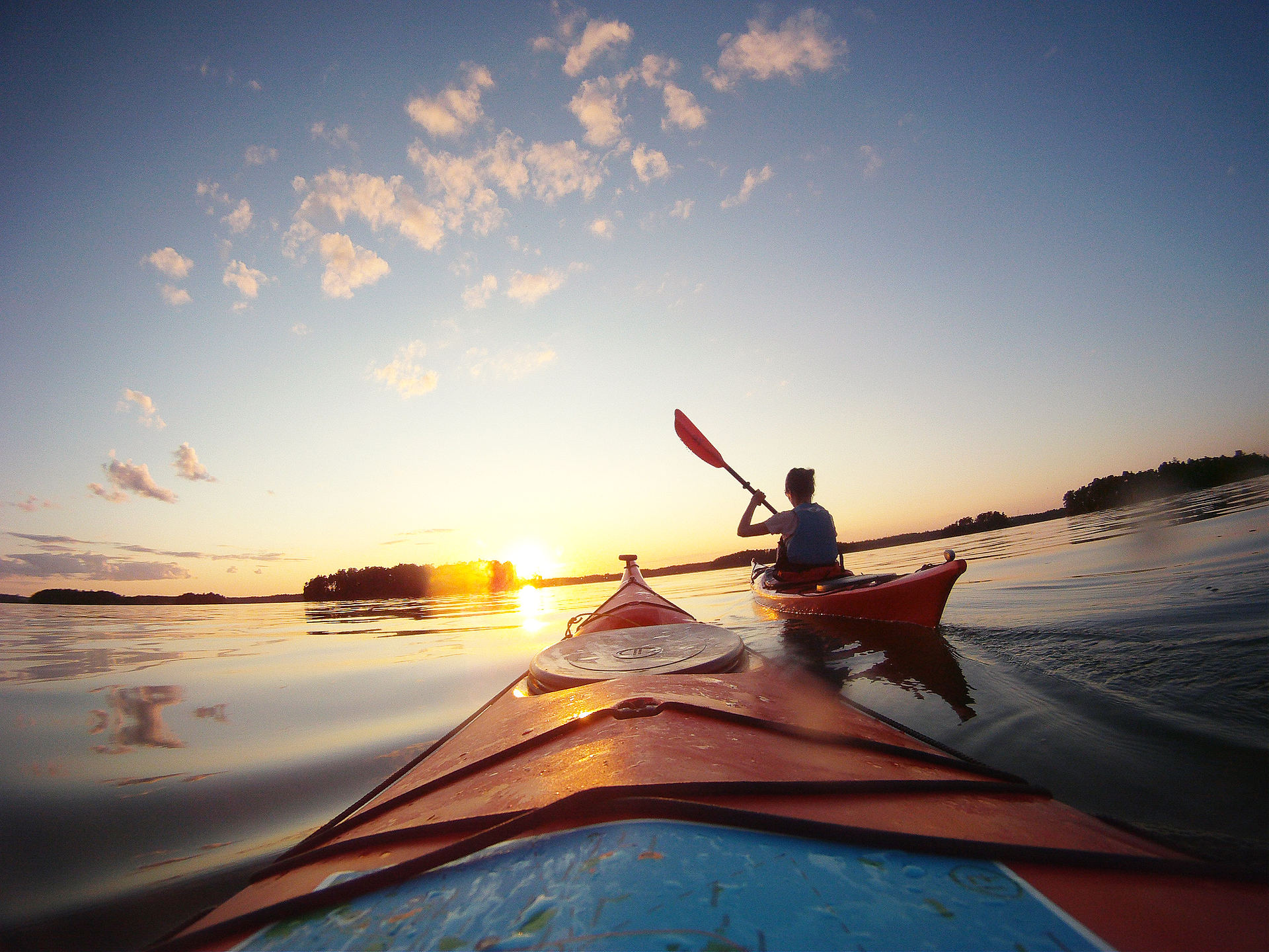 Kayaking in Finnland. Bildnachweis: Harri-Pekka Savolainen/Visit Finland Kayaking in Finnland. Bildnachweis: Harri-Pekka Savolainen/Visit Finland