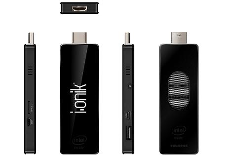 Der miniPC von i.onik ist ein voll funktionsfähiger Rechner und passt in jede Hosentasche.