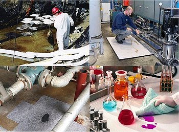 Ölbindemittel und Chemikalienbinder für Industrie, Seefahrt und Laboratorien Ölbindemittel und Chemikalienbinder für Industrie, Seefahrt und Laboratorien