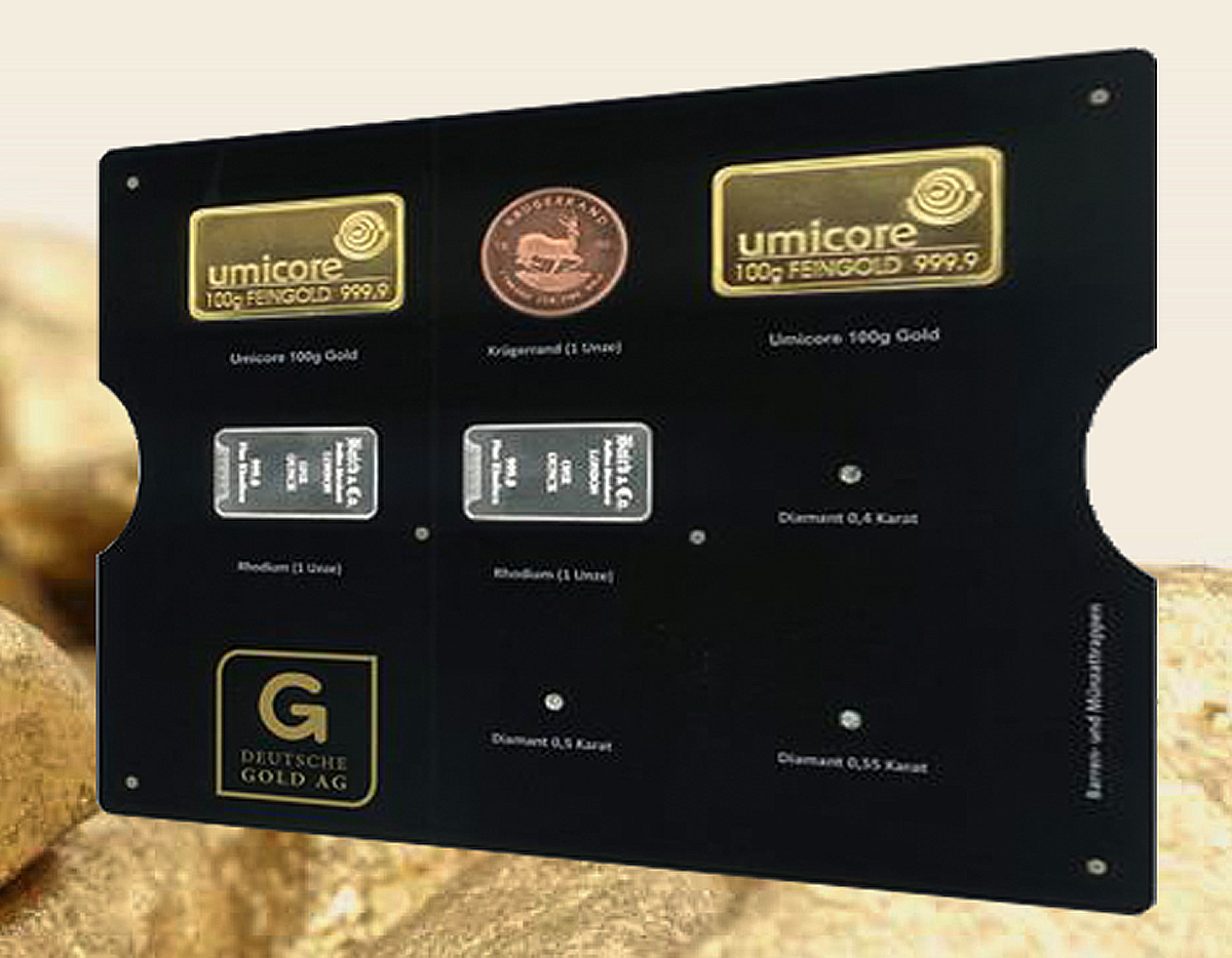 Das neue WERTE TABLEAU (nur bei G Deutsche GOLD AG erhältlich) Das neue WERTE TABLEAU (nur bei G Deutsche GOLD AG erhältlich)
