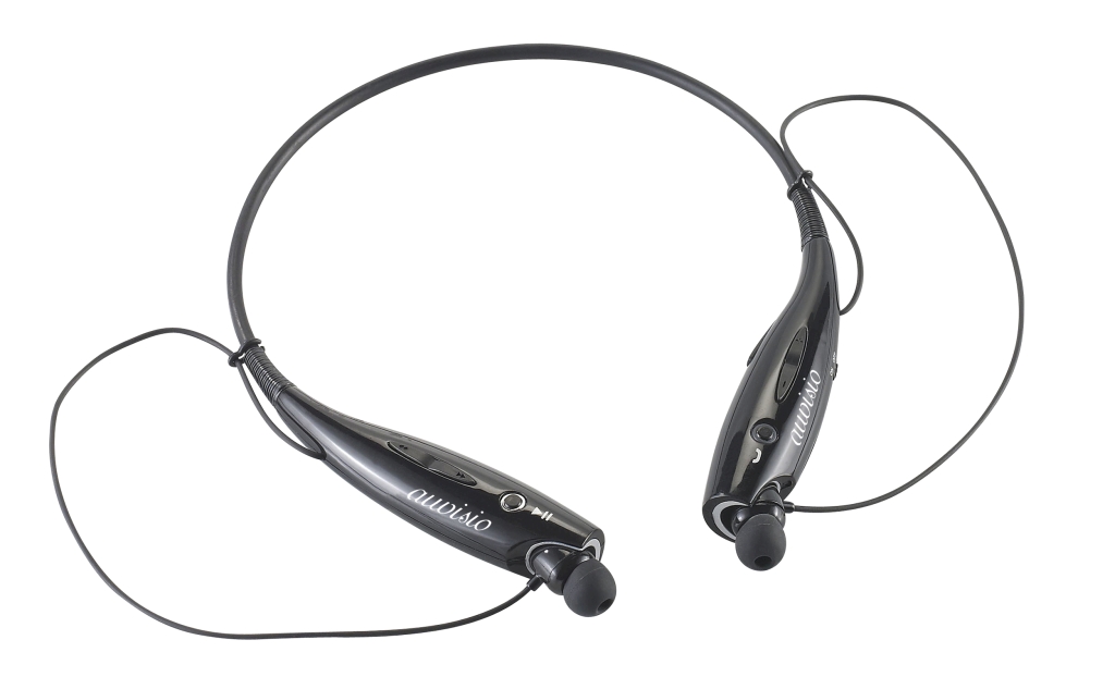 auvisio Stereo-Headset SH-40.bt mit Bluetooth 4.0, aptX, schwarz, www.pearl.de