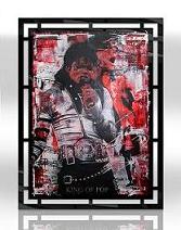 Eine besondere Hommage an Michael Jackson: „King of Pop“ (125x165 cm). 