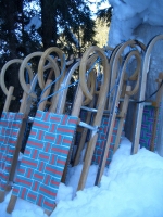 Rodeln im Schnee