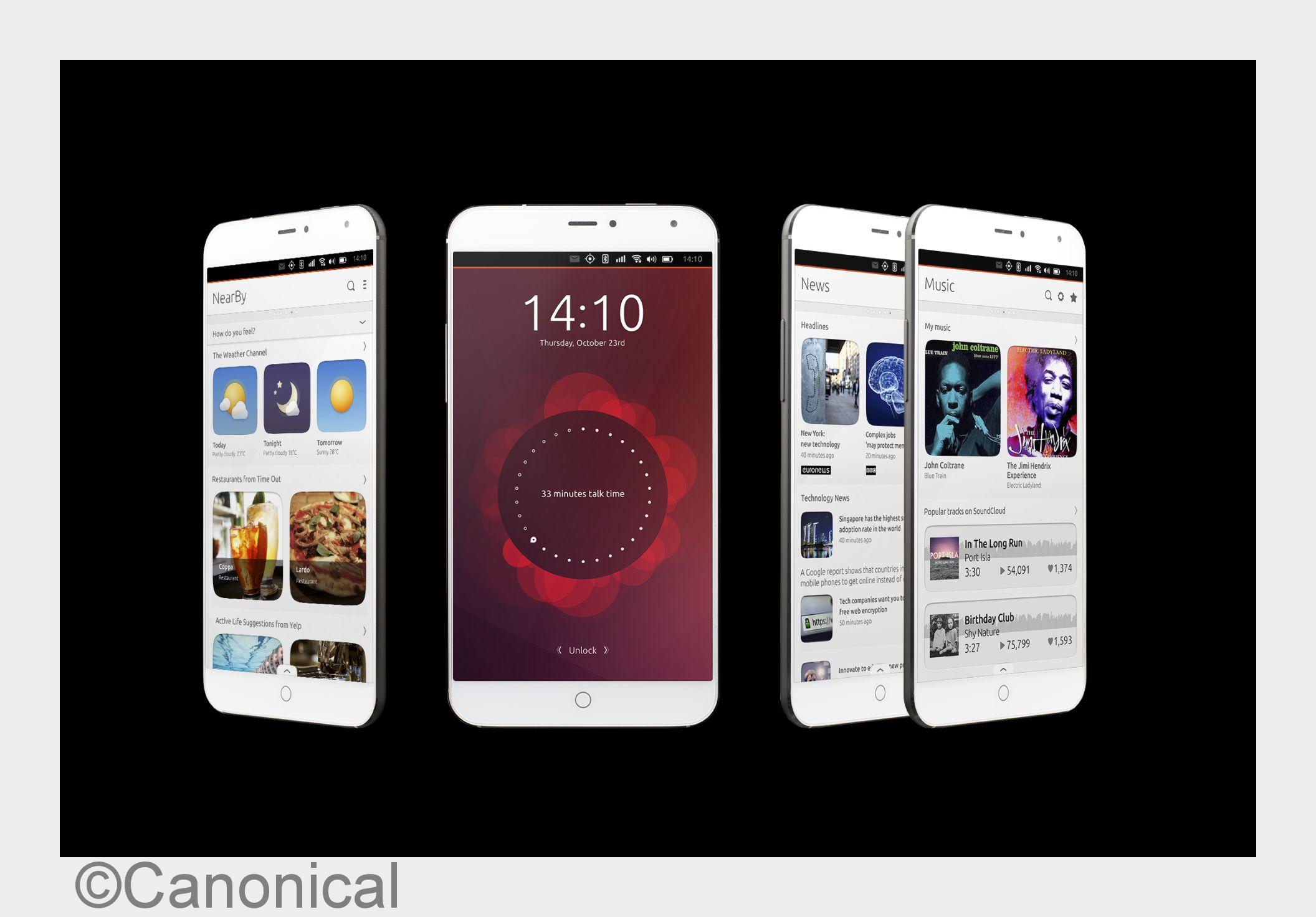 Das MX4 Ubunut-Phone von Meizu (Bildquelle: Canonical)