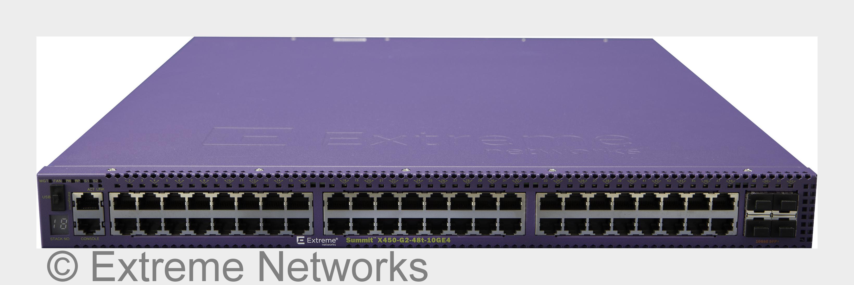 Summit X450-G2 Switching Plattform (Bildquelle:©Extreme Networks) Summit X450-G2 Switching Plattform (Bildquelle:©Extreme Networks)