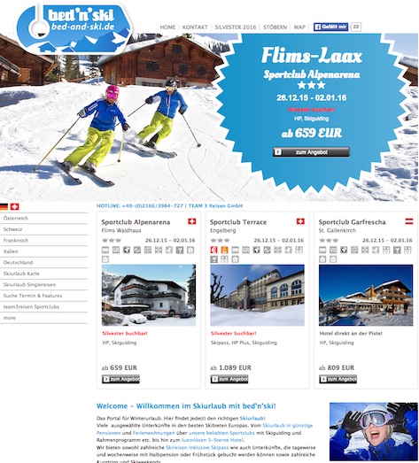 Reiseportal für Skiurlaub& Winterreisen