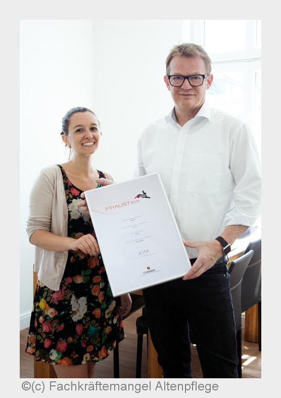 Frank Hüttemann und sein Team setzen sich für strategische Markenführung in der Altenpflege ein. (Bi