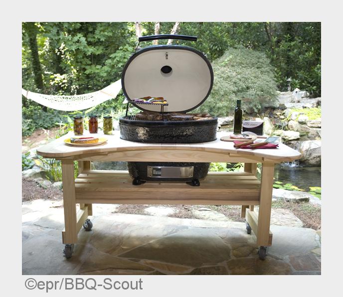 Der handgefertigte Primo-Keramikgrill ist ein wahrer Alleskönner! (Bildquelle: epr/BBQ-Scout) Der handgefertigte Primo-Keramikgrill ist ein wahrer Alleskönner! (Bildquelle: epr/BBQ-Scout)