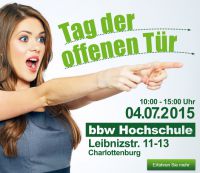 4. Juli 2015: Tag der offenen Tür an der bbw Hochschule