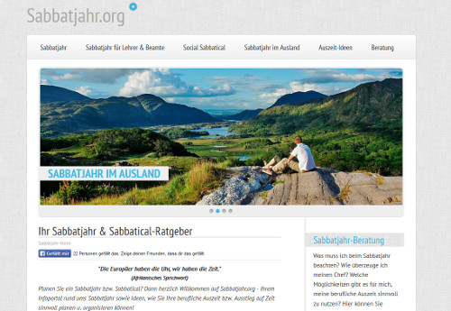 Berufliche Auszeit / Sabbatjahr im Ausland Berufliche Auszeit / Sabbatjahr im Ausland