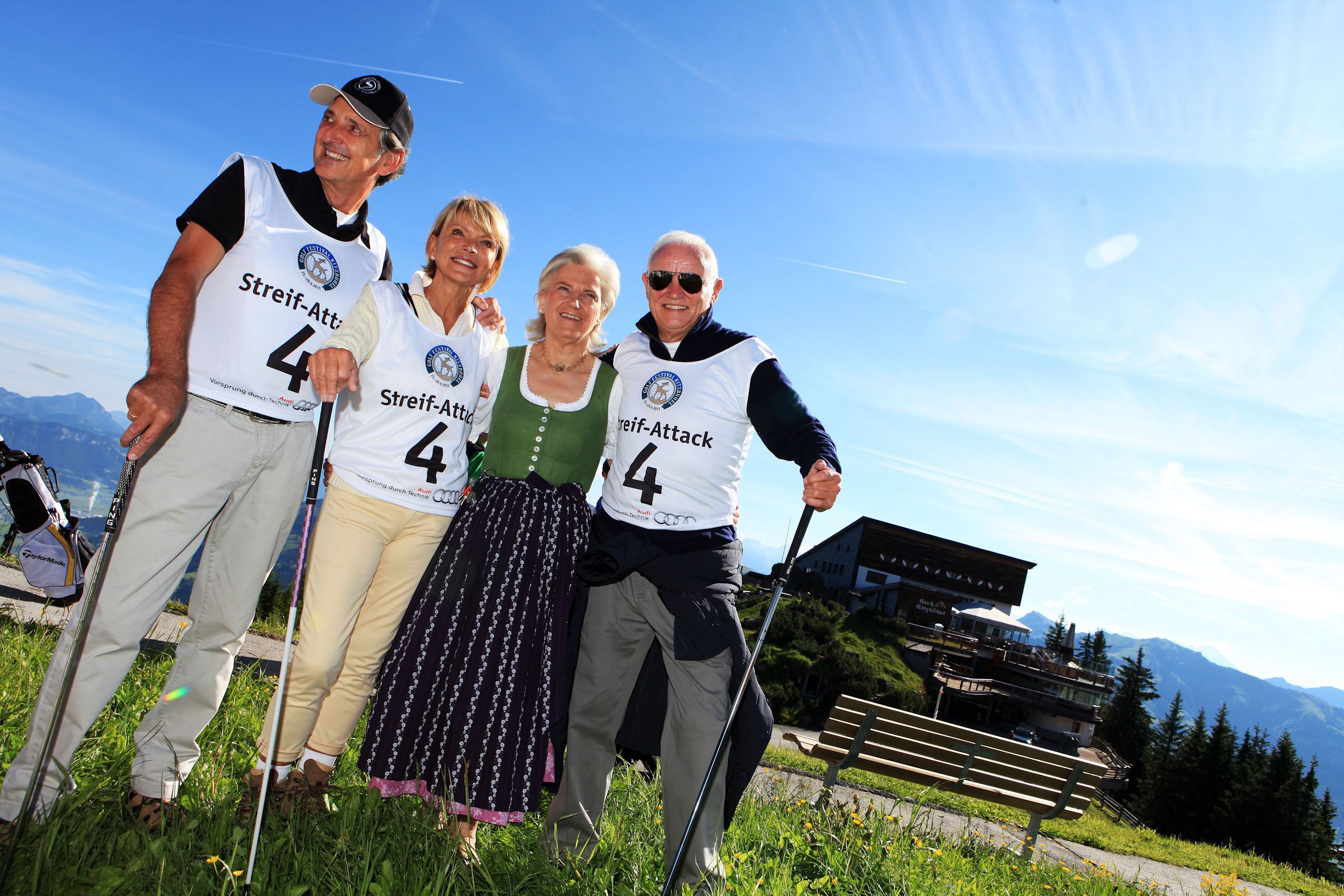 Dieter Hermann, Uschi Glas, Signe Reisch (Präsidentin Kitzbühel Tourismus) und Werner Baldessarini Dieter Hermann, Uschi Glas, Signe Reisch (Präsidentin Kitzbühel Tourismus) und Werner Baldessarini