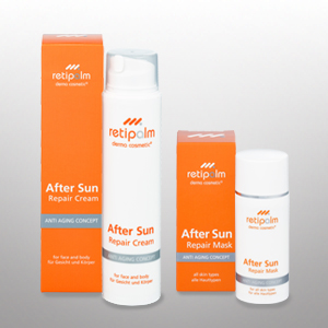 Die After Sun-Produkte von retipalm derma cosmetic beruhigen und pflegen sonnengestresste Haut. Die After Sun-Produkte von retipalm derma cosmetic beruhigen und pflegen sonnengestresste Haut.