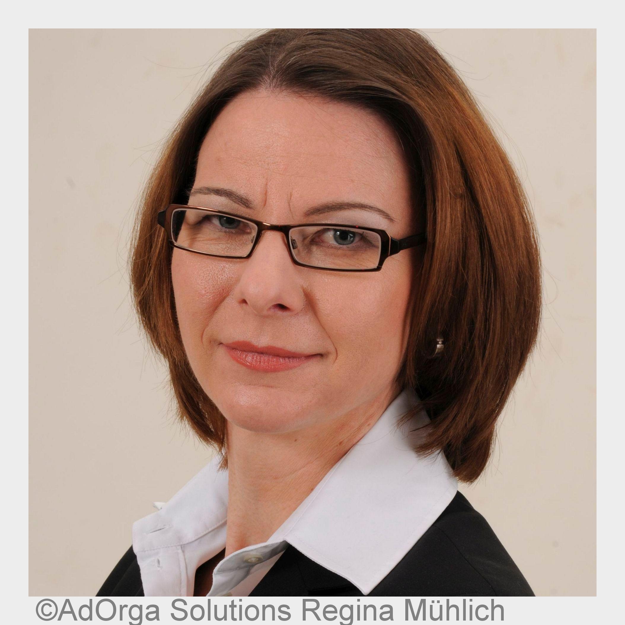 Regina Mühlich (Bildquelle: AdOrga Solutions Regina Mühlich) Regina Mühlich (Bildquelle: AdOrga Solutions Regina Mühlich)