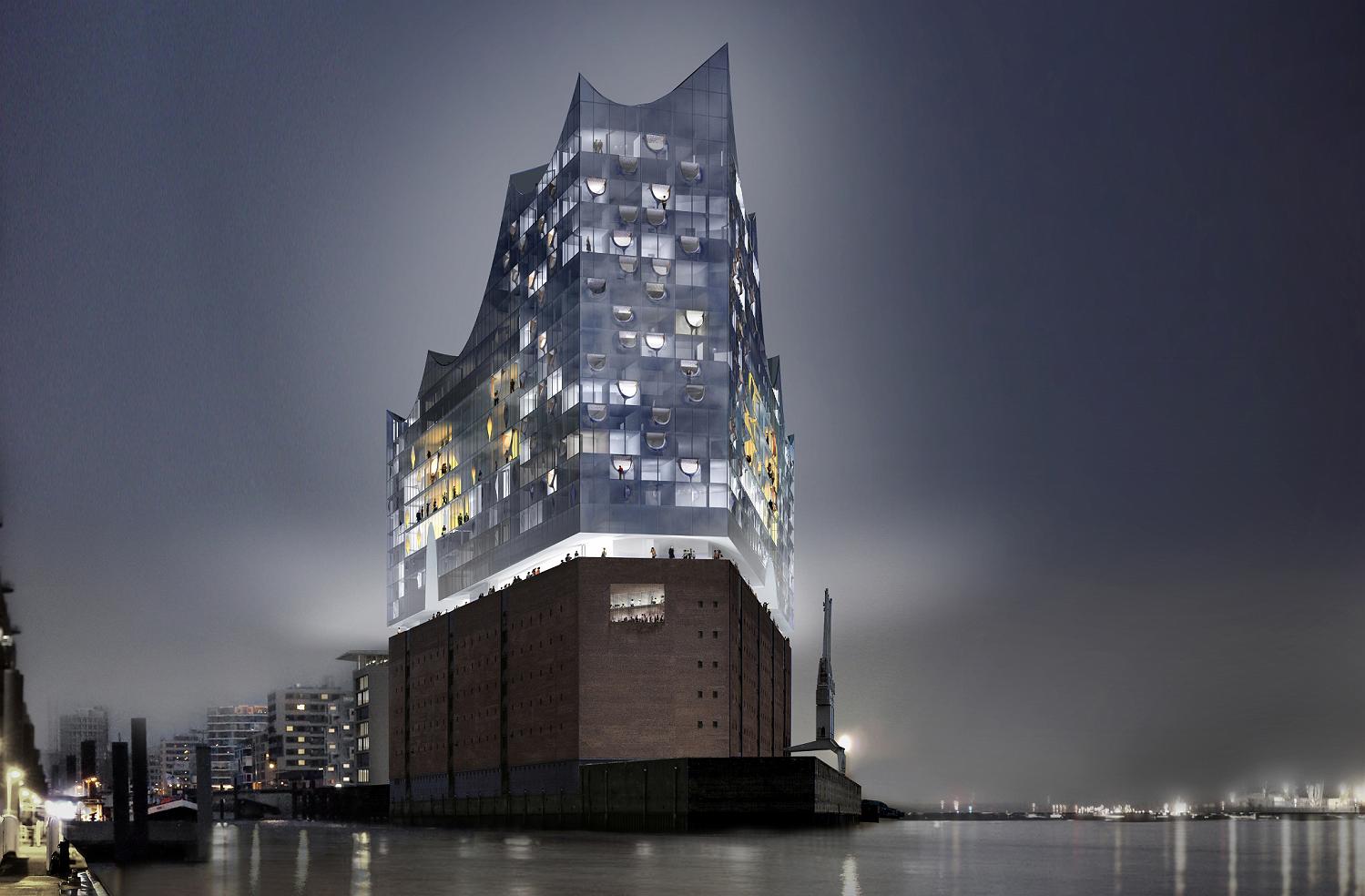 Wahrzeichen mit Tophotel: In der neuen Elbphilharmonie in Hamburg entsteht ein Westin Hotel Wahrzeichen mit Tophotel: In der neuen Elbphilharmonie in Hamburg entsteht ein Westin Hotel