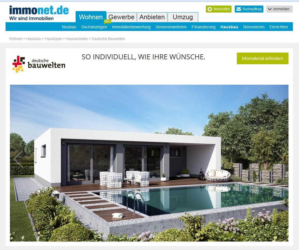 Deutsche Bauwelten auf Immonet Deutsche Bauwelten auf Immonet