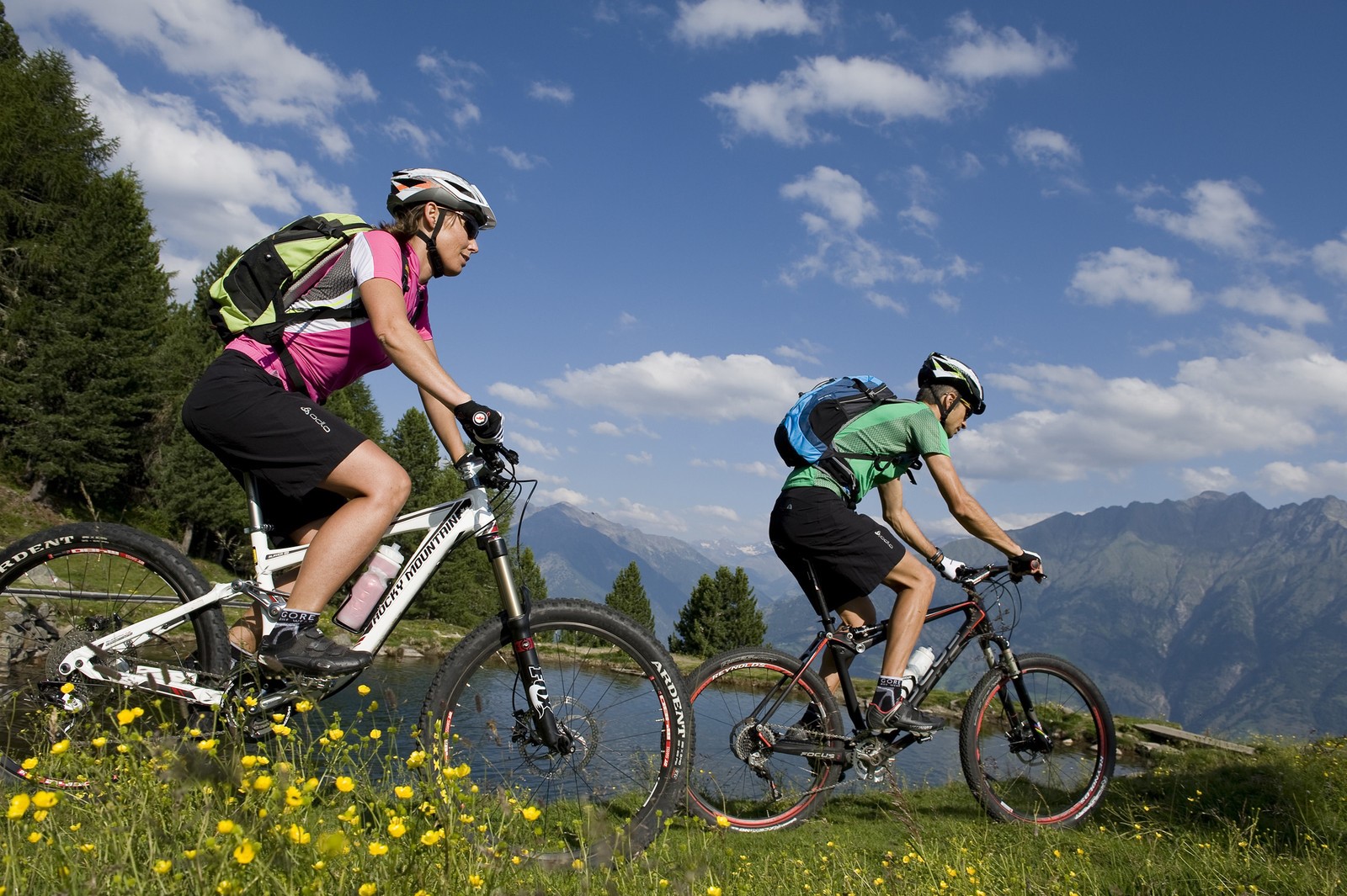 Biken auf den unzähligen Trails im Vinschgau (PhotoGrünerThomas, TV Naturns)
