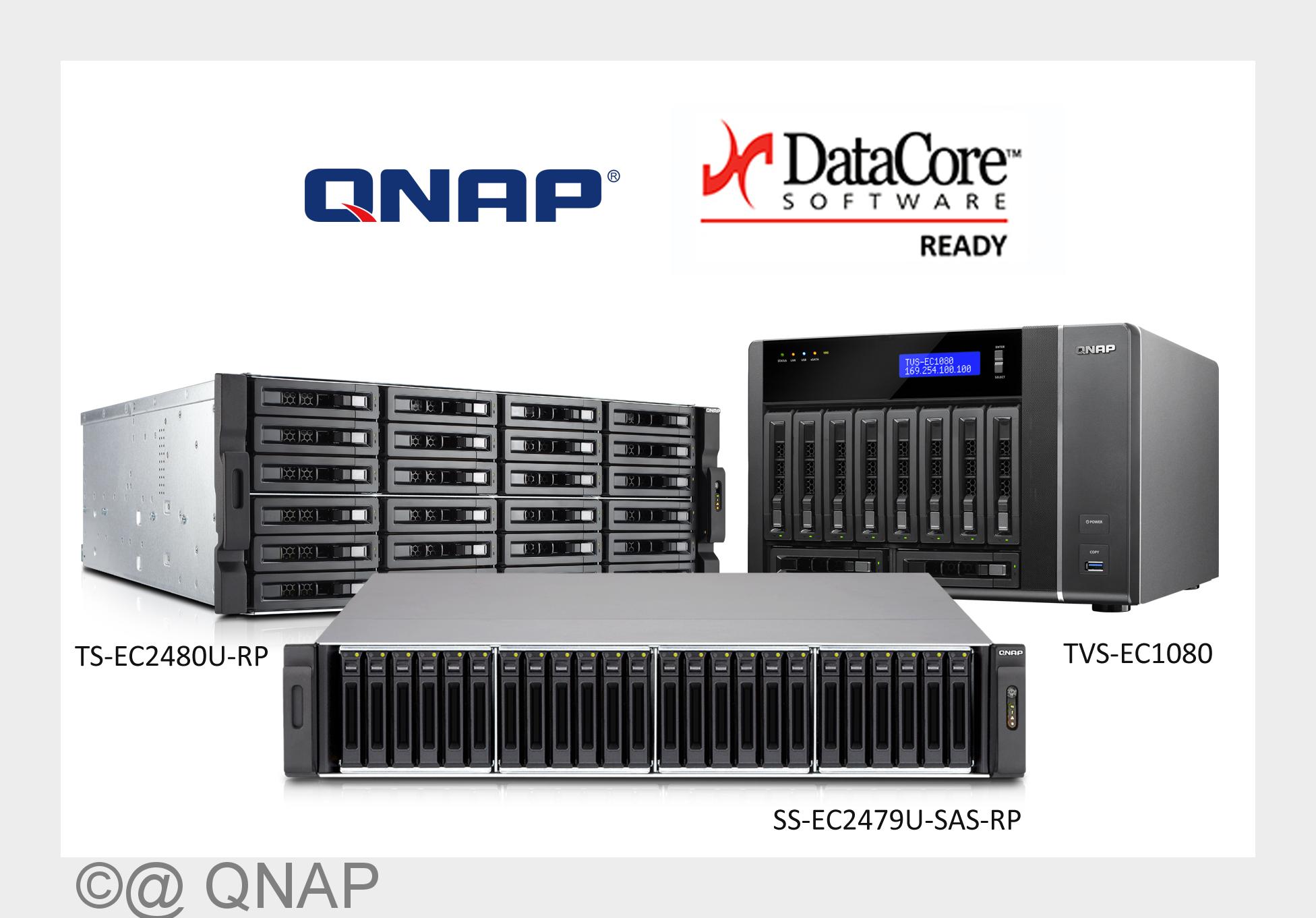 QNAP Business-NAS sind kompatibel mit Virtualisierungs-Tool DataCore SANsymphony-V (Bildquelle: @ QN QNAP Business-NAS sind kompatibel mit Virtualisierungs-Tool DataCore SANsymphony-V (Bildquelle: @ QN