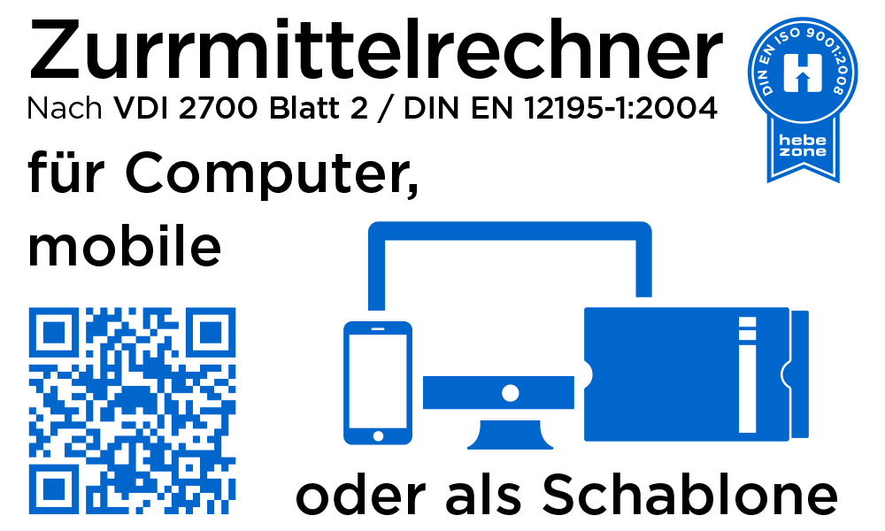 Zurrmittelrechner von Hebezone Zurrmittelrechner von Hebezone