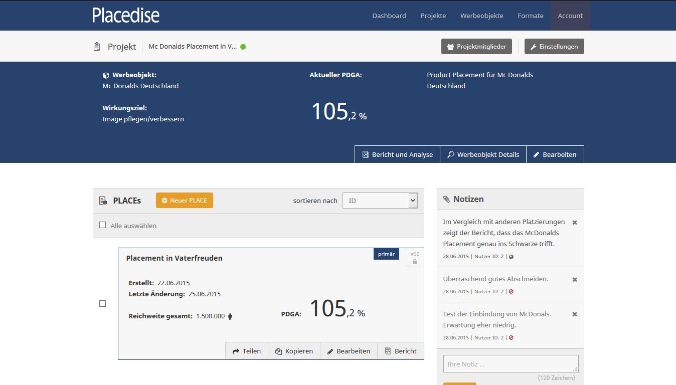 Eines der neuen Dashboards Eines der neuen Dashboards