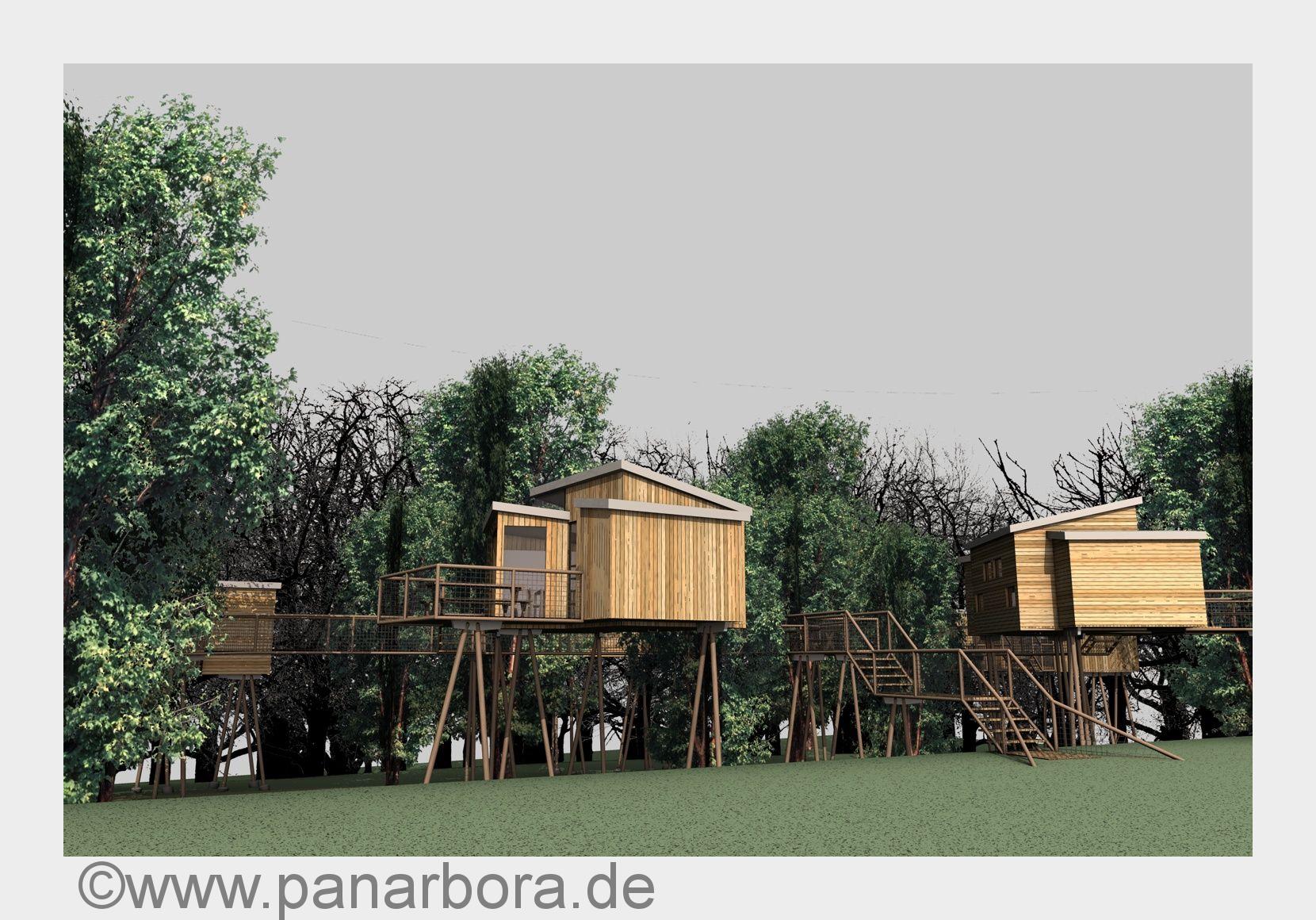 In diesen Baumhäusern können die Gäste ab September schlafen (Bildquelle: www.panarbora.de) In diesen Baumhäusern können die Gäste ab September schlafen (Bildquelle: www.panarbora.de)