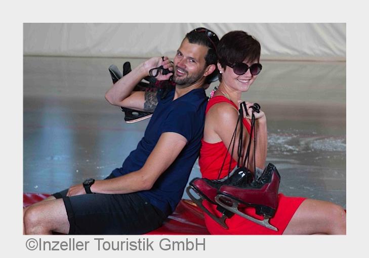Inzell: Heißauf Eis -das Motto der Max Aicher Arena im Urlaubsort Inzell (Bildquelle: Inzeller Touri