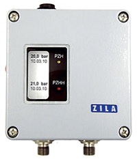 Sicherheitsdruckbegrenzer DB1000/2 für fallenden Druck und Konfigurationssoftware