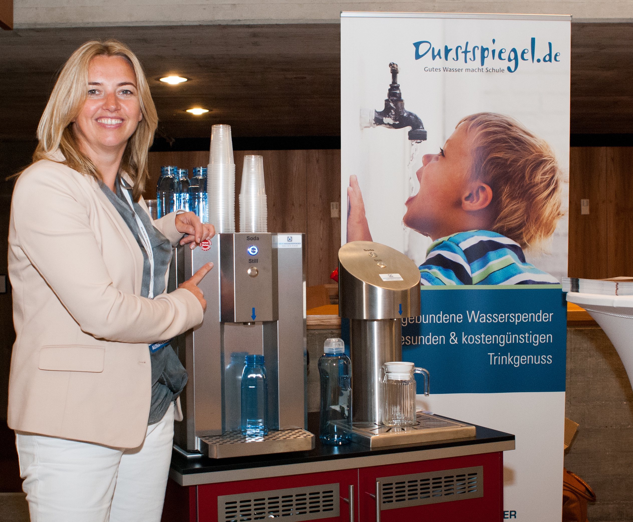 Petra von Borstel, Projektleiterin der Initiative Durstspiegel Petra von Borstel, Projektleiterin der Initiative Durstspiegel